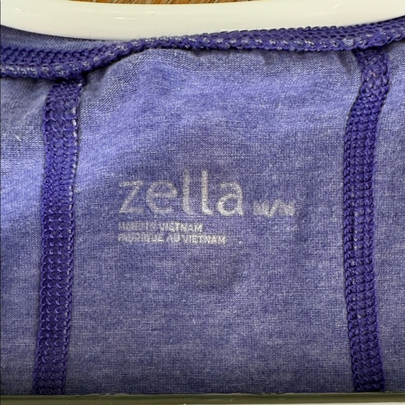 Zella Women's Short Sleeve V-Neck Tee - Blue - Picture 2 of 6